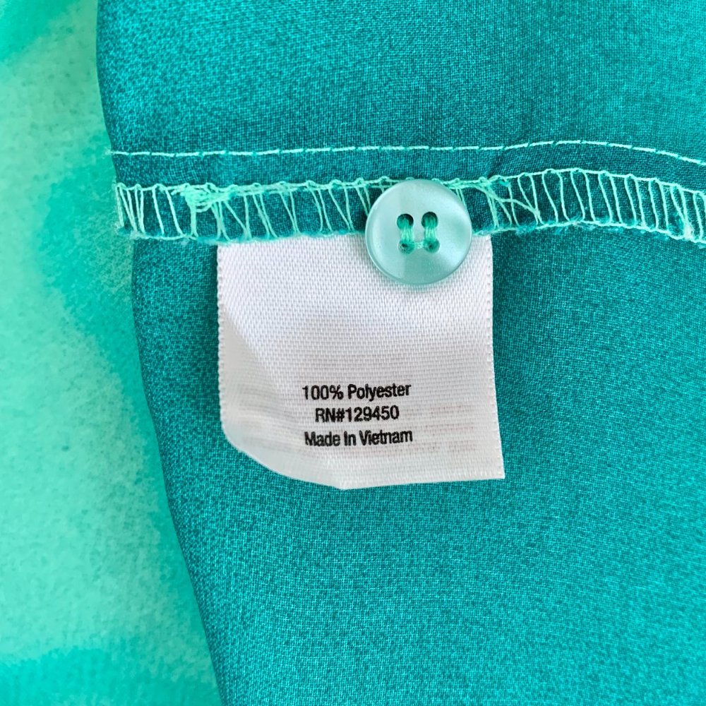 A.N.A Petite Turquoise V-Neck Tunic Medium - Picture 8 of 8
